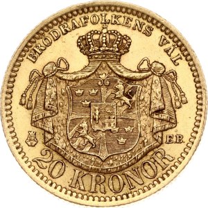 Sweden 20 Kronor 1879 EB