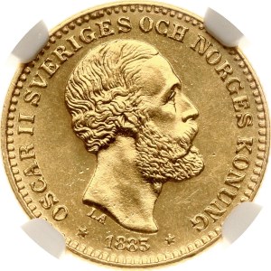 Sweden 10 Kronor 1883 EB LA NGC MS 63