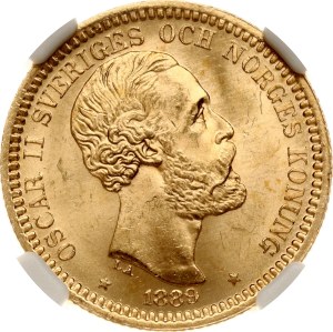 Sweden 20 Kronor 1889 EB NGC MS 64
