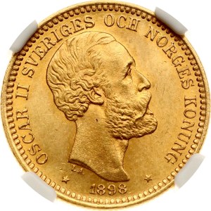 Sweden 20 Kronor 1898 EB NGC MS 64+