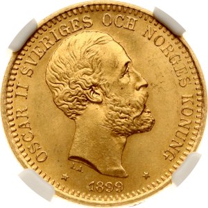 Sweden 20 Kronor 1899 EB NGC MS 64
