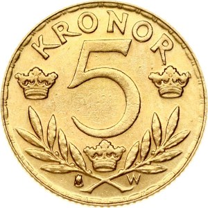Sweden 5 Kronor 1920 W