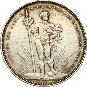 Switzerland 5 Francs 1879 Basel Shooting Festival