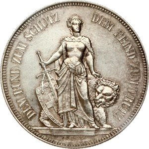 Switzerland 5 Francs 1885 Bern Shooting Festival