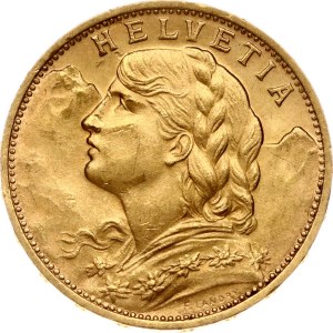 Switzerland 20 Francs 1927 B Vreneli