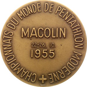 Switzerland Medal Modern Pentathlon World Championships 1955 in Macolin