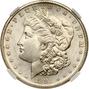 USA Morgan Dollar 1881 S NGC MS 62