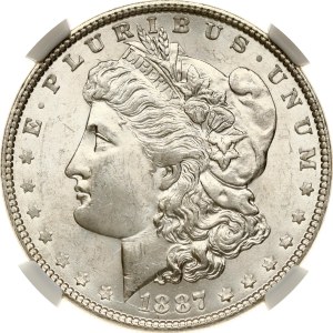 USA Morgan Dollar 1887 NGC MS 64