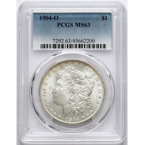 USA Morgan Dollar 1904 O PCGS MS 63
