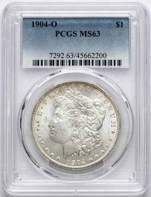 USA Morgan Dollar 1904 O PCGS MS 63