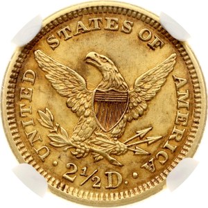 USA 2½ Dollars 1907 NGC MS 62