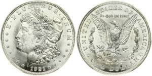 USA Morgan Dollar 1921 PCGS MS 63