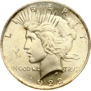 USA Peace Dollar 1922 PCGS MS 64