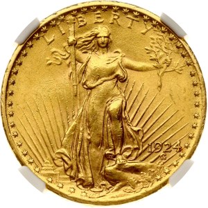 USA 20 Dollars 1924 NGC MS 63