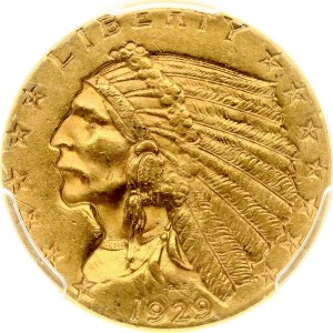 USA 2½ Dollars 1929 PCGS MS 62