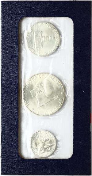 USA 1/4 - 1 Dollar 1976 S Bicentennial Set Lot of 3 Coins