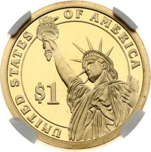 USA 1 Dollar 2008 S Martin Van Buren NGC PF 70 ULTRA CAMEO TOP POP