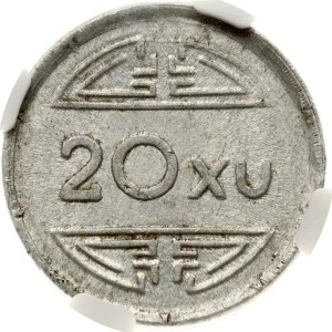 Vietnam North Vietnam 20 Xu 1945 Rebel Communist State NGC AU 58