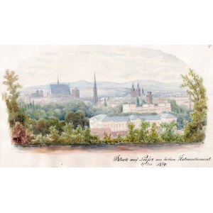 NYSA. Panorama miasta, w dole odręcznie data: 27 Juli 1879; pochodzą ze ...
