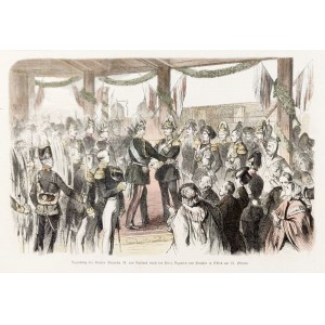 OŁAWA. Spotkanie Aleksandra II z cesarzem Wilhelmem, pochodzi z: Illustrirte ...