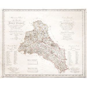 GALICJA. Mapa całego zaboru austriackiego, czyli Galicji i Lodomerii oraz ...