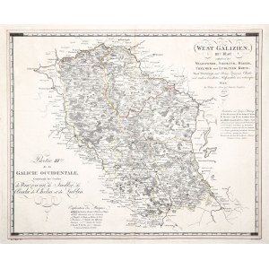 GALICJA ZACHODNIA. Mapa Galicji Zachodniej (tzw. Nowej Galicji – jednostka ...