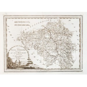 GÓRNY ŚLĄSK. Mapa Górnego Śląska, ryt. i wyd. włoski malarz i rytownik Giovanni ...