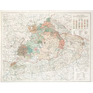 GÓRNY ŚLĄSK, ZAGŁĘBIE DĄBROWSKIE, GALICJA ZACHODNIA, ŚLĄSK CIESZYŃSKI. Mapa ...