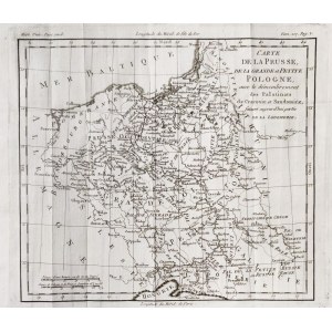 POLSKA. Mapa ziem polskich, oprac. Louis Brion de la Tour, pochodzi z: Histoire ...