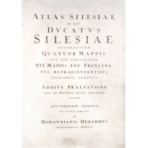 ŚLĄSK. ATLAS SILESIAE / ID EST / DVCATVS / SILESIAE / GENERALITER / QUATUOR ...