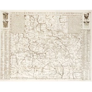 ŚLĄSK, CZECHY, MORAWY. Mapa Łużyc, Czech, Moraw, Śląska, części Austrii i ...