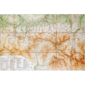 TATRY. Mapa środkowej części Tatr, oprac. Tadeusz Zwoliński, nakład Księgarni ...