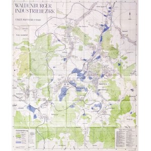 WAŁBRZYCH. Mapa Wałbrzyskiego Okręgu Przemysłowego, oprac. Erich Postulka, ...