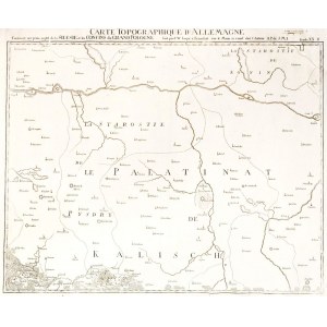 WIELKOPOLSKA. Mapa woj. kaliskiego, XXVII arkusz, wyd. J.W.A. Jäger w ...