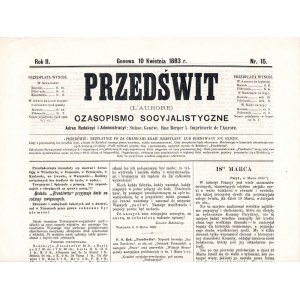 PRZEDŚWIT. L’aurore. Czasopismo socyjalistyczne, 7 numerów czasopisma, Genewa, ...