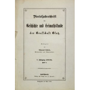 TORUŃ, FROMBORK, KŁODZKO. Scholz, Edmund, Vierteljahrsschrift für Geschichte ...