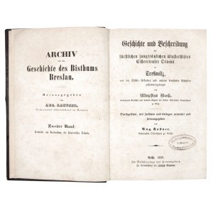 TRZEBNICA. Bach, Aloysius (oprac.), Archiv für die Geschichte des Bisthums ...
