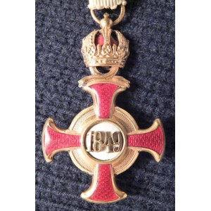 AUSTRIA (AUSTRO-WĘGRY). Złoty Krzyż Zasługi Cywilnej z Koroną (niem. Goldenes ...
