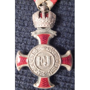 AUSTRIA (AUSTRO-WĘGRY). Srebrny Krzyż Zasługi Cywilnej z Koroną (Silbernes ...