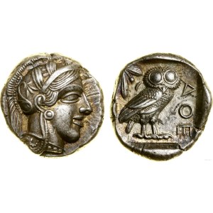 Grecja i posthellenistyczne, tetradrachma, (ok. 454-404 pne), Ateny