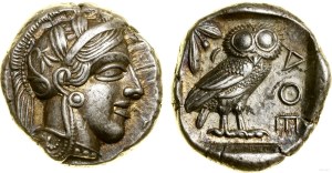 Greece and post-Hellenistic, tetradrachma, (ca. 454-404 BC), Athens