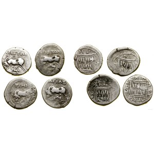 Grecja i posthellenistyczne, zestaw 4 x drachma