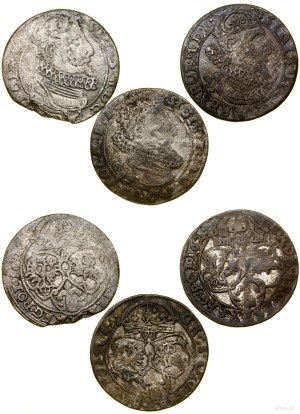 Poland, set of 3 x sixpence, 1625, 1626, 1626, Krakow