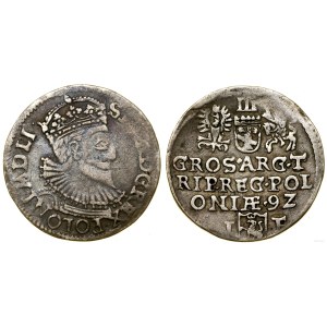 Polska, trojak, 1592, Olkusz