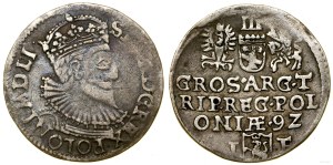 Poland, trojak, 1592, Olkusz