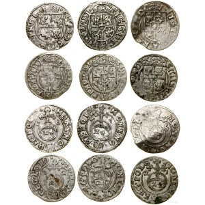 Polska, zestaw 9 półtoraków, 1615-1624, Kraków i Bydgoszcz