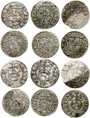 Poland, set of 9 half-tracks, 1615-1624, Kraków and Bydgoszcz