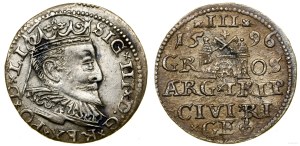Poland, trojak, 1596, Riga