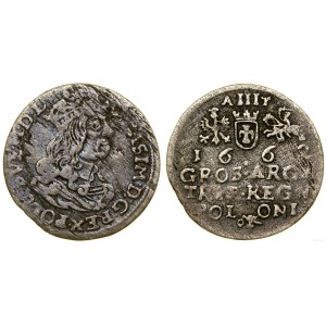 Polska, trojak, 1662, Kraków