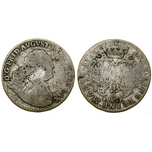 Polska, 1/6 talara, 1763 FWôF, Drezno